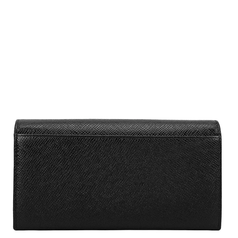 Da Milano Black Franzy Leather Ladies Wallet - Black for Women | Best Price UAE